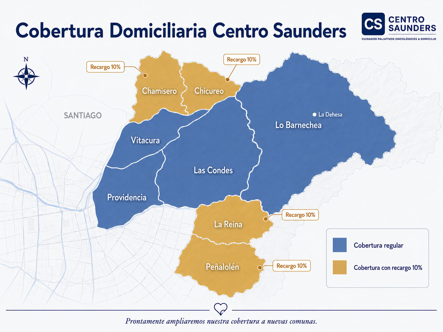 Cobertura Domiciliaria del Centro Saunders