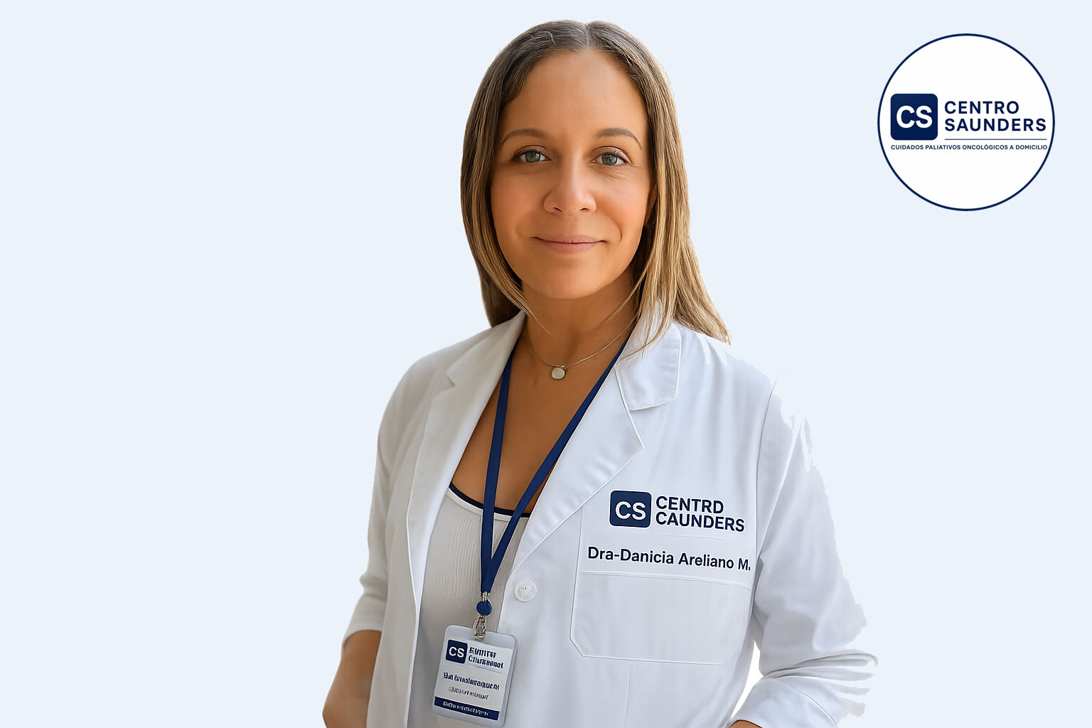 Foto Dra. Daniela Arellano con Logo